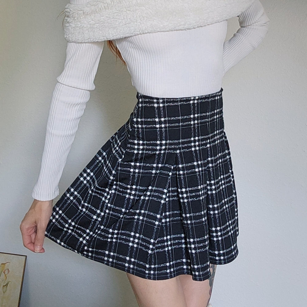 LUX LA plaid skirt, SMALL/25"